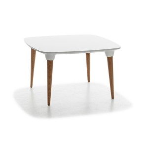 mesa púa rectangular blanco
