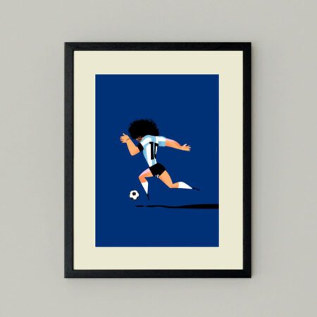 Cuadro ilustración Maradona