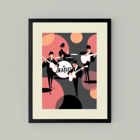 Cuadro ilustración The Beatles
